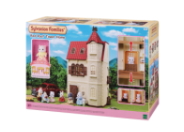 Neue Sylvanian Families Schlossvilla mit Aufzug und Möbelsets