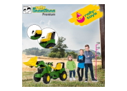 Die patentierte Sitzverstellung nun auch in der rollyFarmtrac Premium - Linie