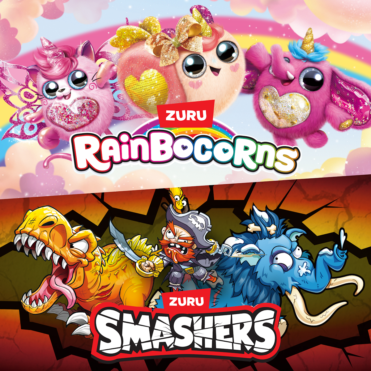 Rainbocorns und Smashers Webisodes auf YouTube