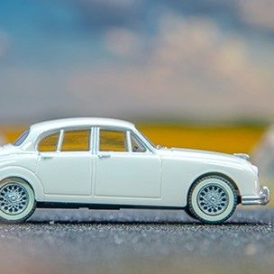 Sogar die Jaguar-Figur blitzt auf der Kühlerspitze