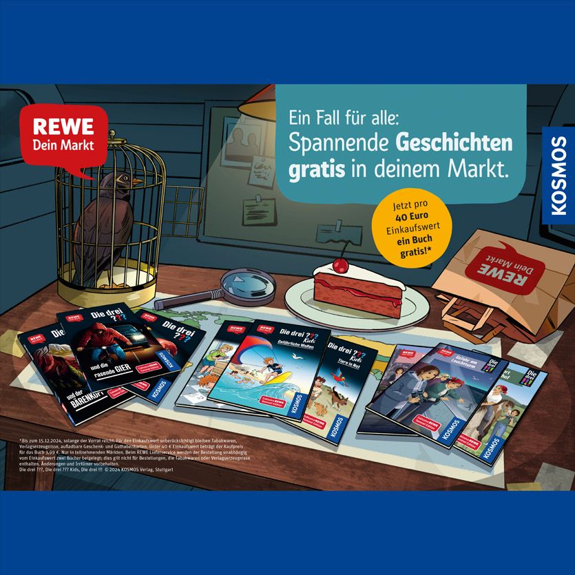 KOSMOS erweitert die Markenwelt von „Die drei ???“