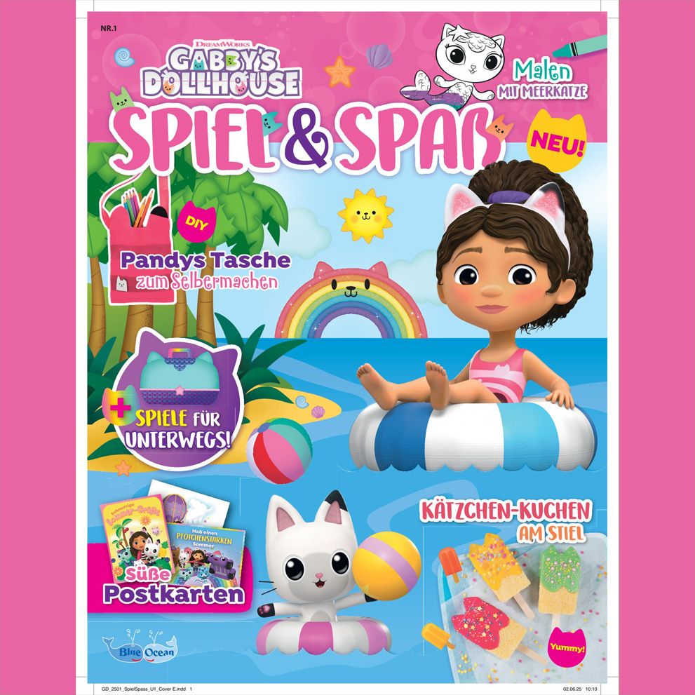Neues Magazin von Blue Ocean zum Netflix-Hit: Gabby’s Dollhouse Spiel & Spaß