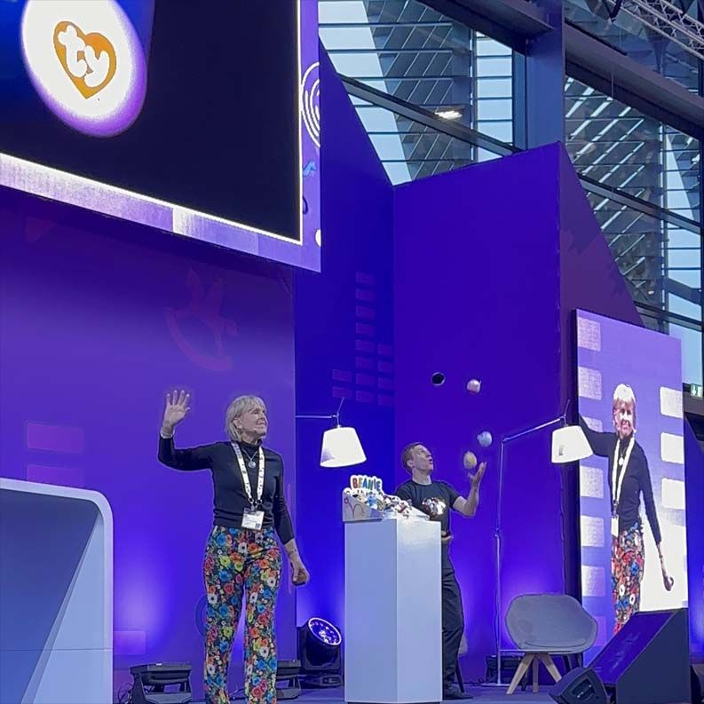 US-Spielzeugmogul Ty Warner besucht die Spielwarenmesse 2025