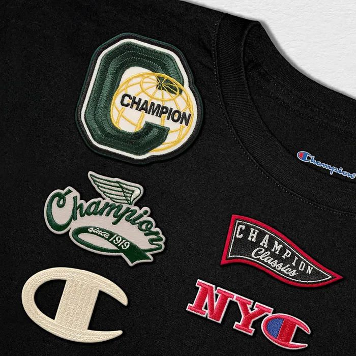 Avery Dennison produziert Champion-Bügelpatches