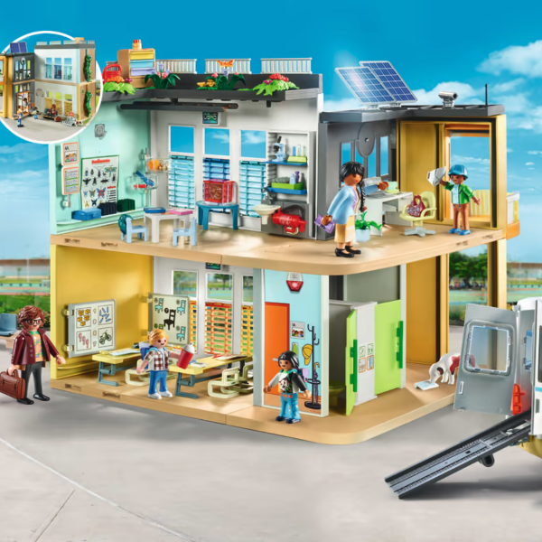 Vorfreude auf das neue Schuljahr mit der neuen großen Schule von Playmobil!