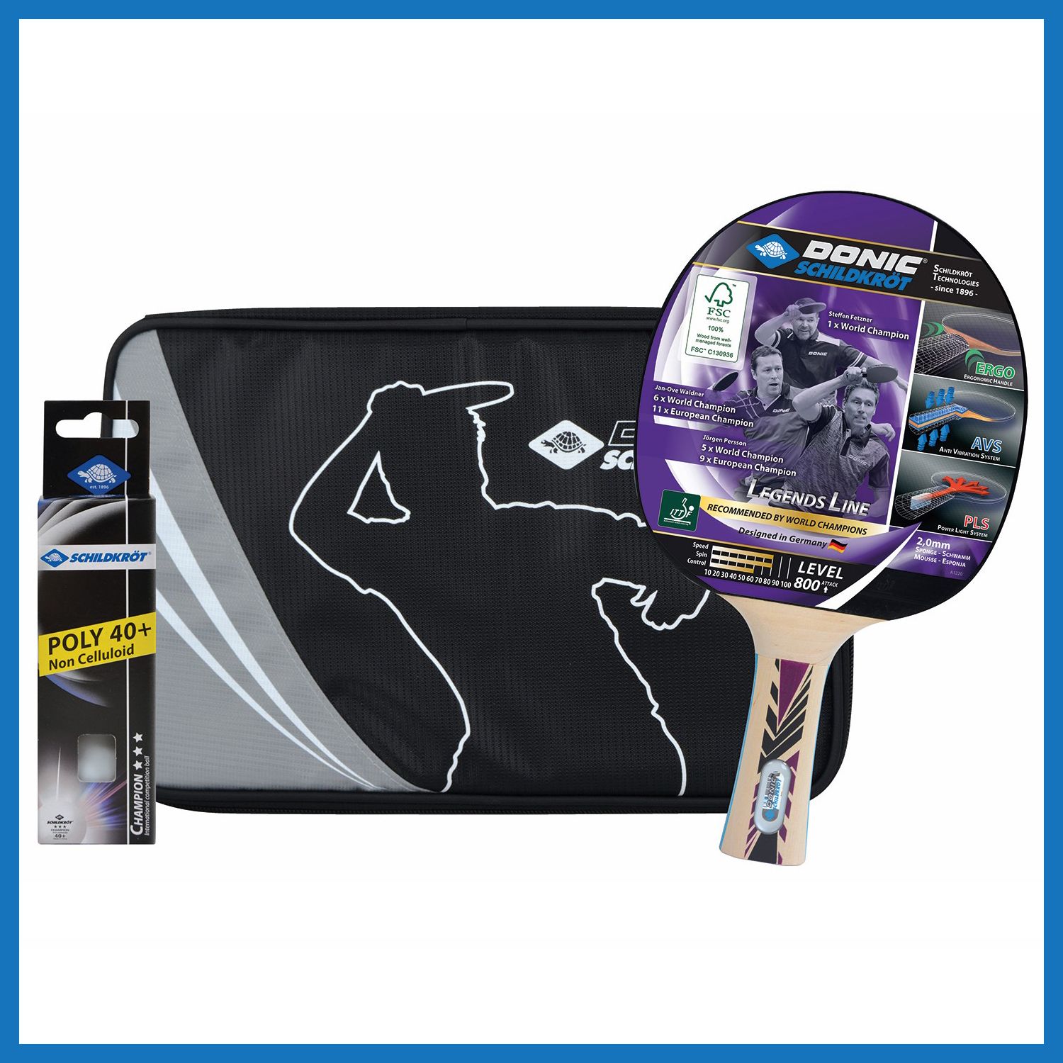 Startklar: Die Premium Tischtennis-Sets 'Legends 700 & 800 von Donic-Schildkröt