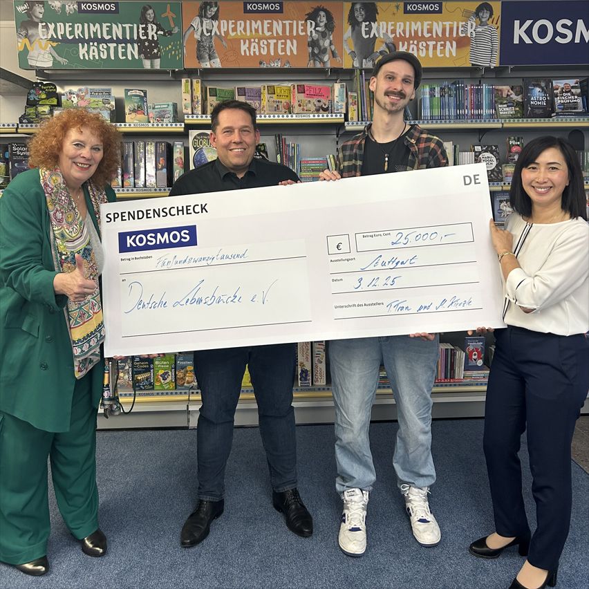 Weihnachtsspende: KOSMOS unterstützt armutsgefährdete Kinder mit 25.000 Euro