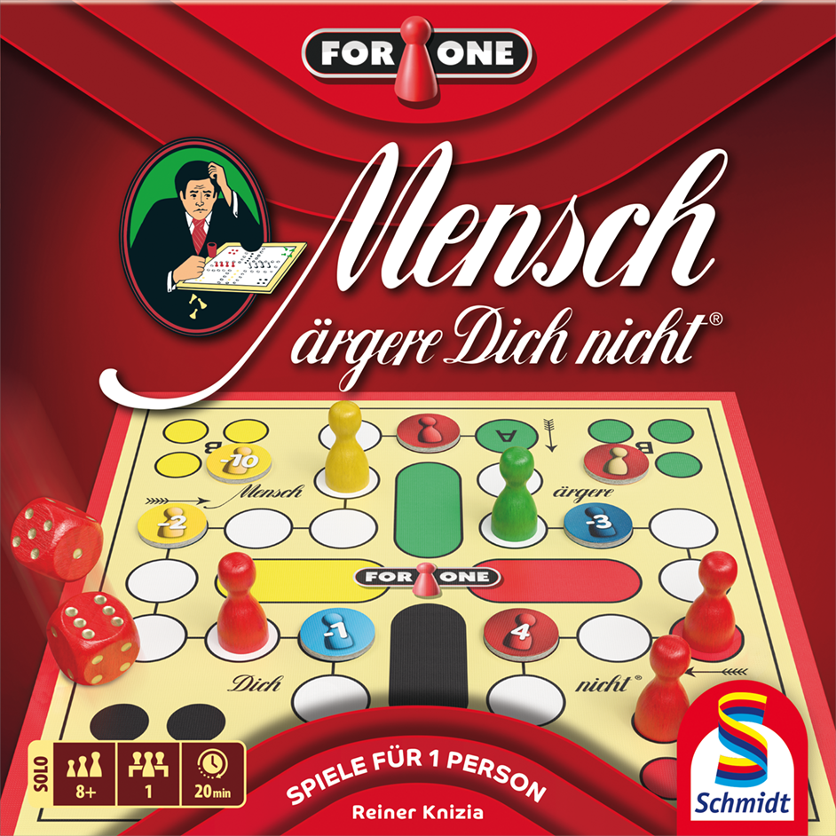 Mensch ärgere Dich nicht® selbst! Schmidt Spiele erweitert seine „For One“-Serie um den beliebten Klassiker