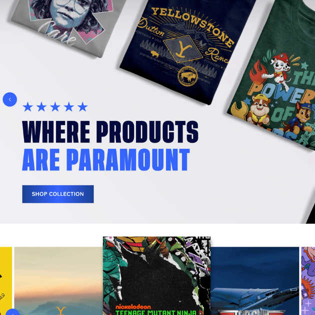 Paramount Unites Brands for Launch of Paramount Shop