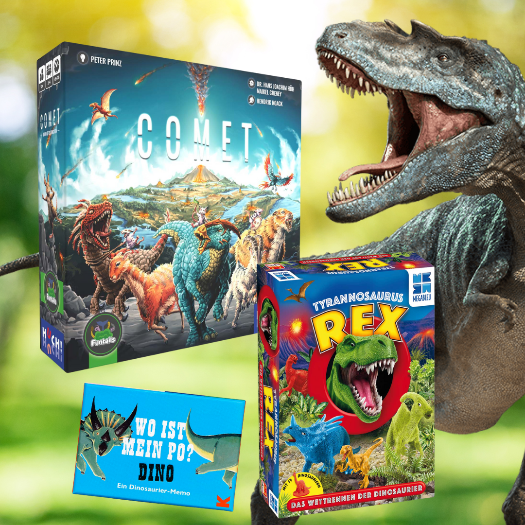 Dino-starker Spiele-Spaß für alle Zeitalter