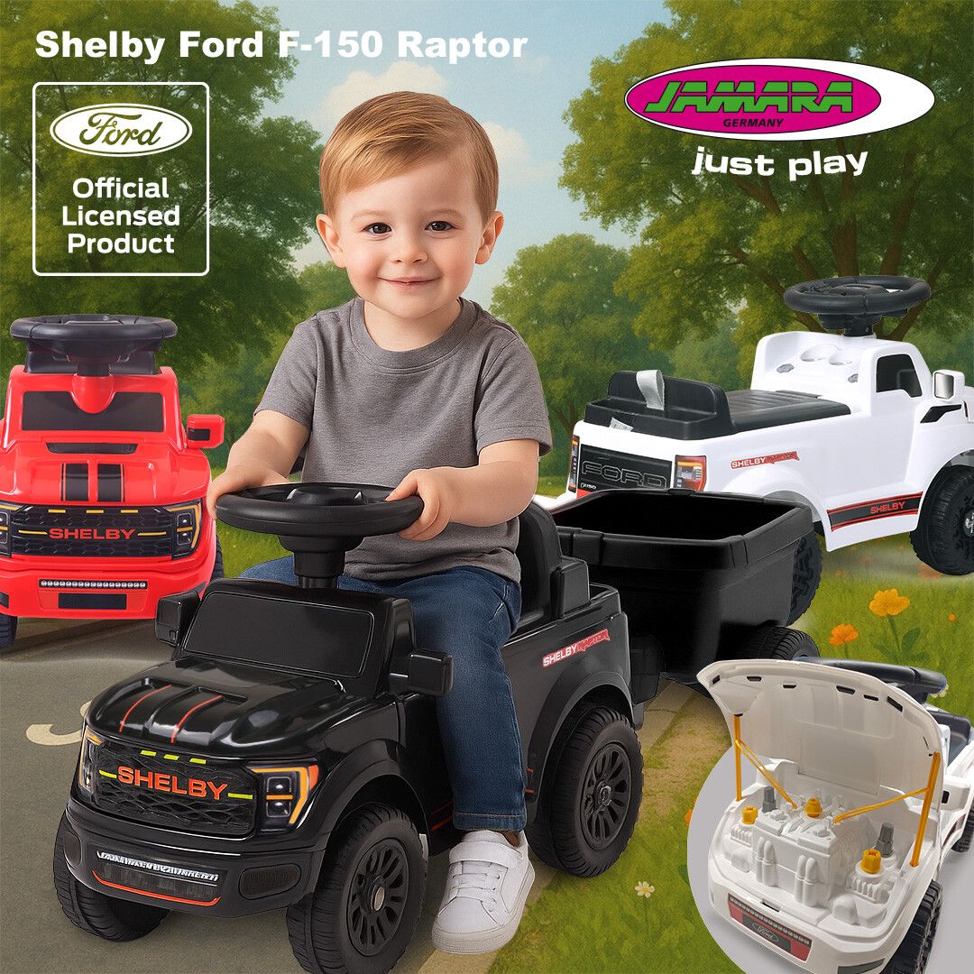 Ford-Feeling für die Kleinsten: Neue Rutscher mit Lizenz und Funktion