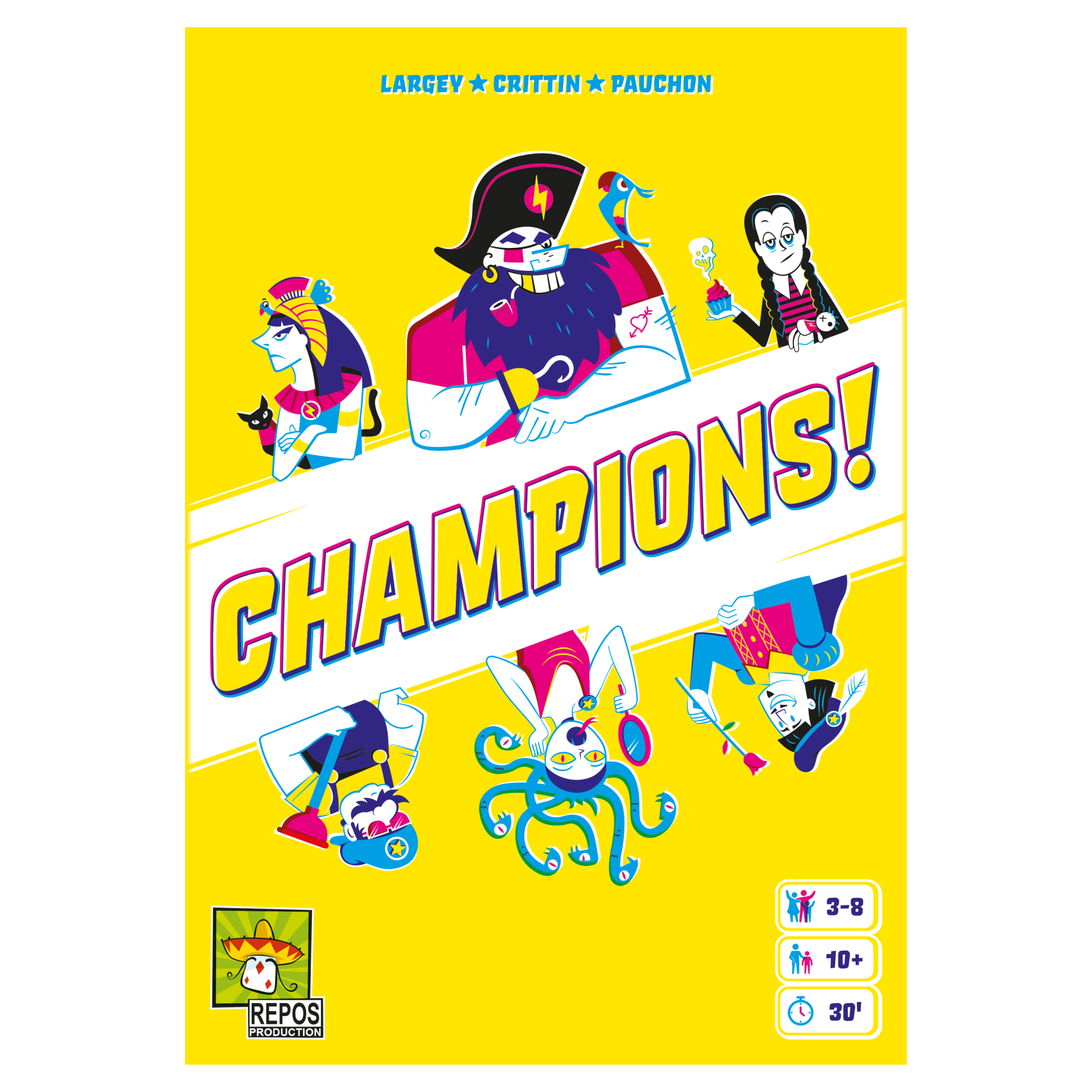 Asmodee und Repos Production kündigen Champions! an