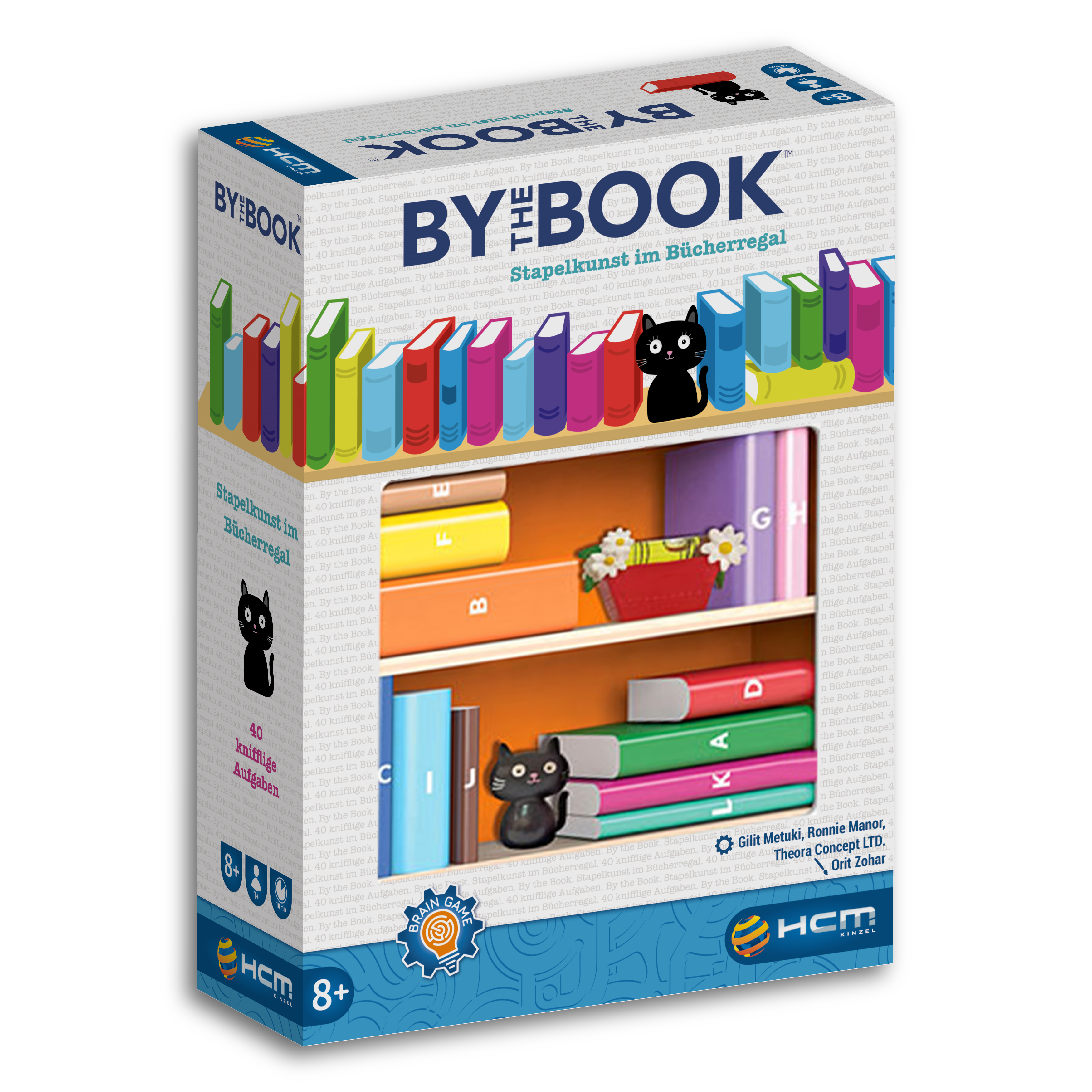 Solitärspiel: Stapelkunst im Bücherregal