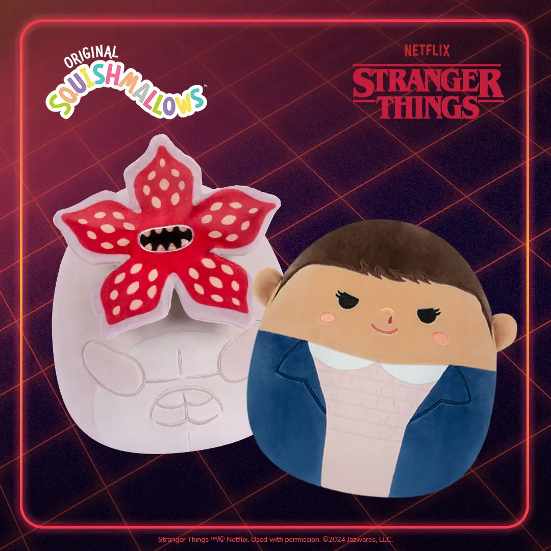 Jazwares erweitert das Squishmallows Squad um Charaktere aus Stranger Things!