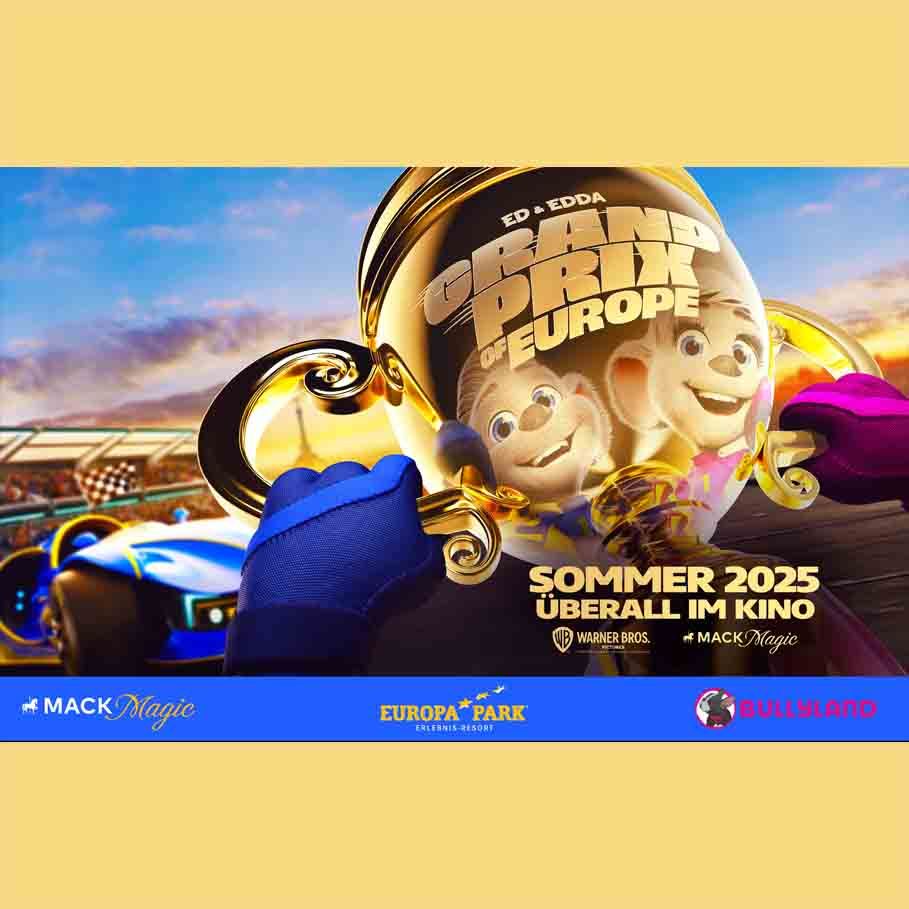 GRAND PRIX OF EUROPE mit den Stars des Europa-Park: BULLYLAND® und MACK Magic feiern Premiere.