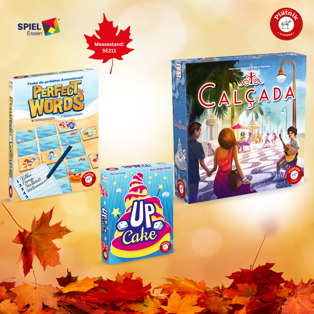 Pflaster, Kuchentürme, Flöhe & perfekte Worte: Piatniks Herbstneuheiten zur Spiel Essen