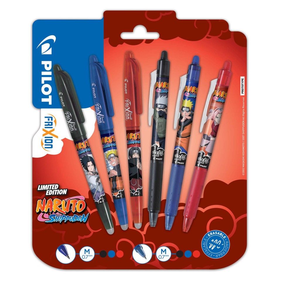 FriXion Limited Edition im NARUTO SHIPPUDEN-Design