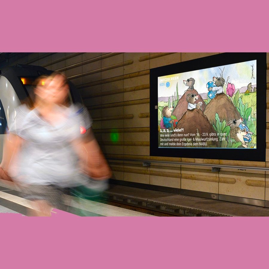 Janosch und Infoscreen unterstützen Naturschutzaktion