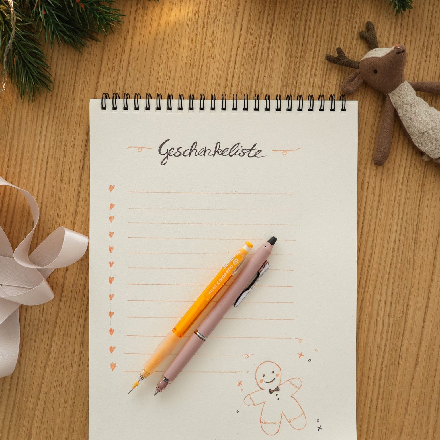 Geschenkeliste für Weihnachten mit FriXion und Color Eno