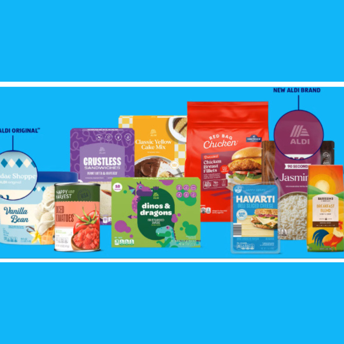 Aldi unveils its largest packaging refresh, launching its first-ever namesake brand.