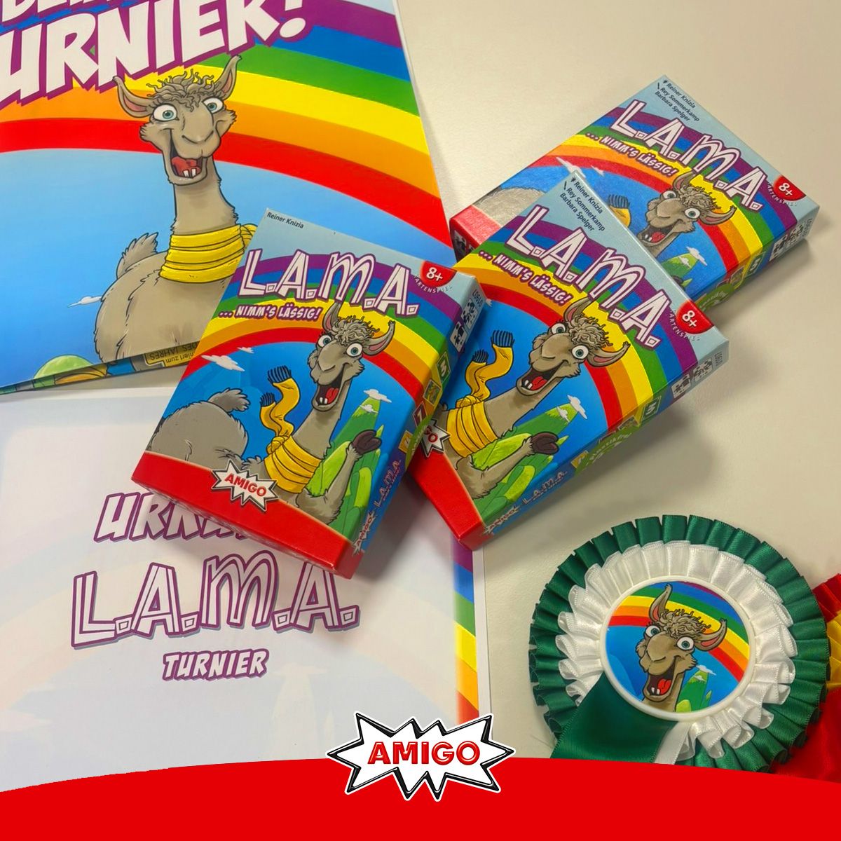 Bunte Spielmomente und nachhaltiges Engagement: AMIGO startet farbenfroh in den Frühling