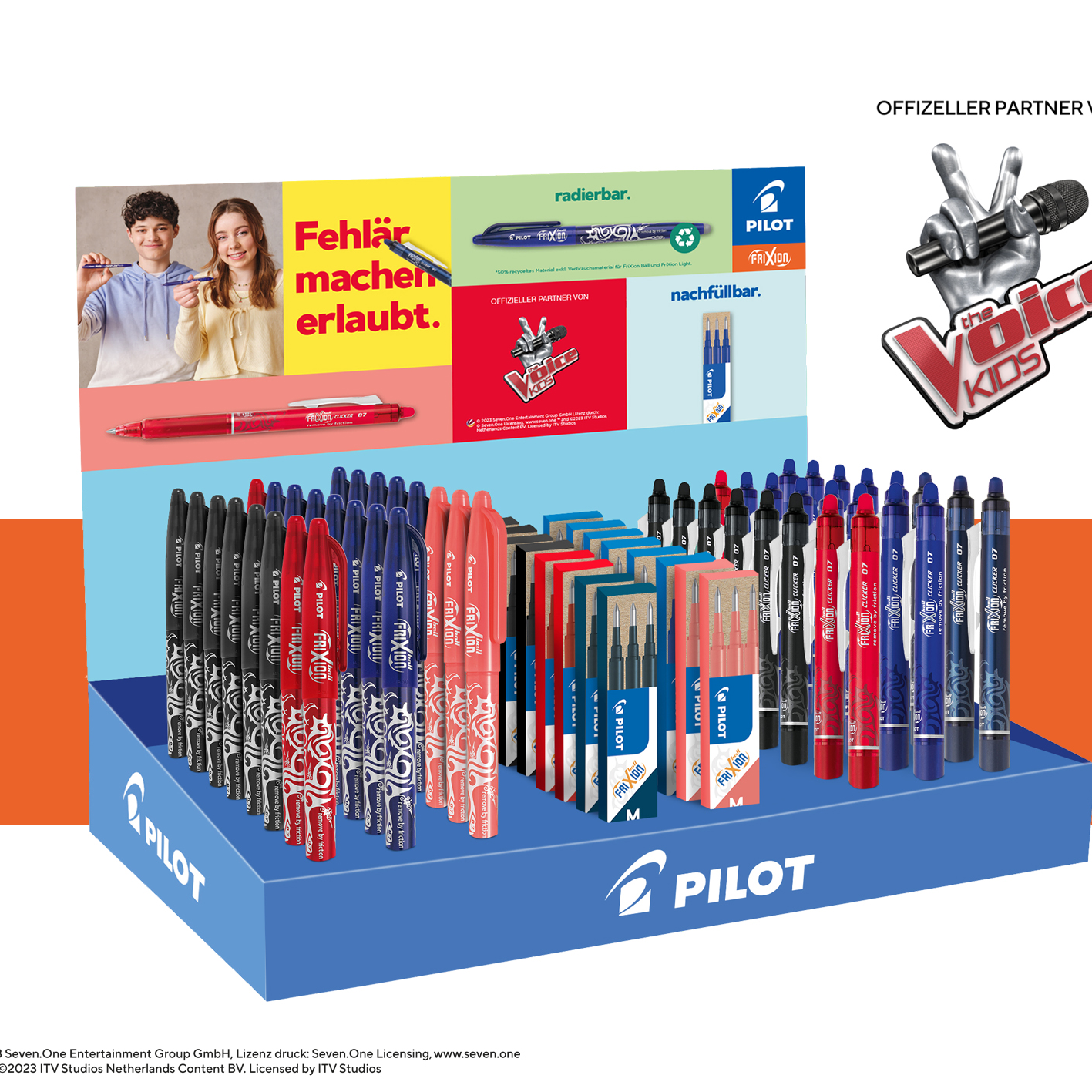 Pilot Pen Deutschland ist offizieller Partner von „The Voice Kids“