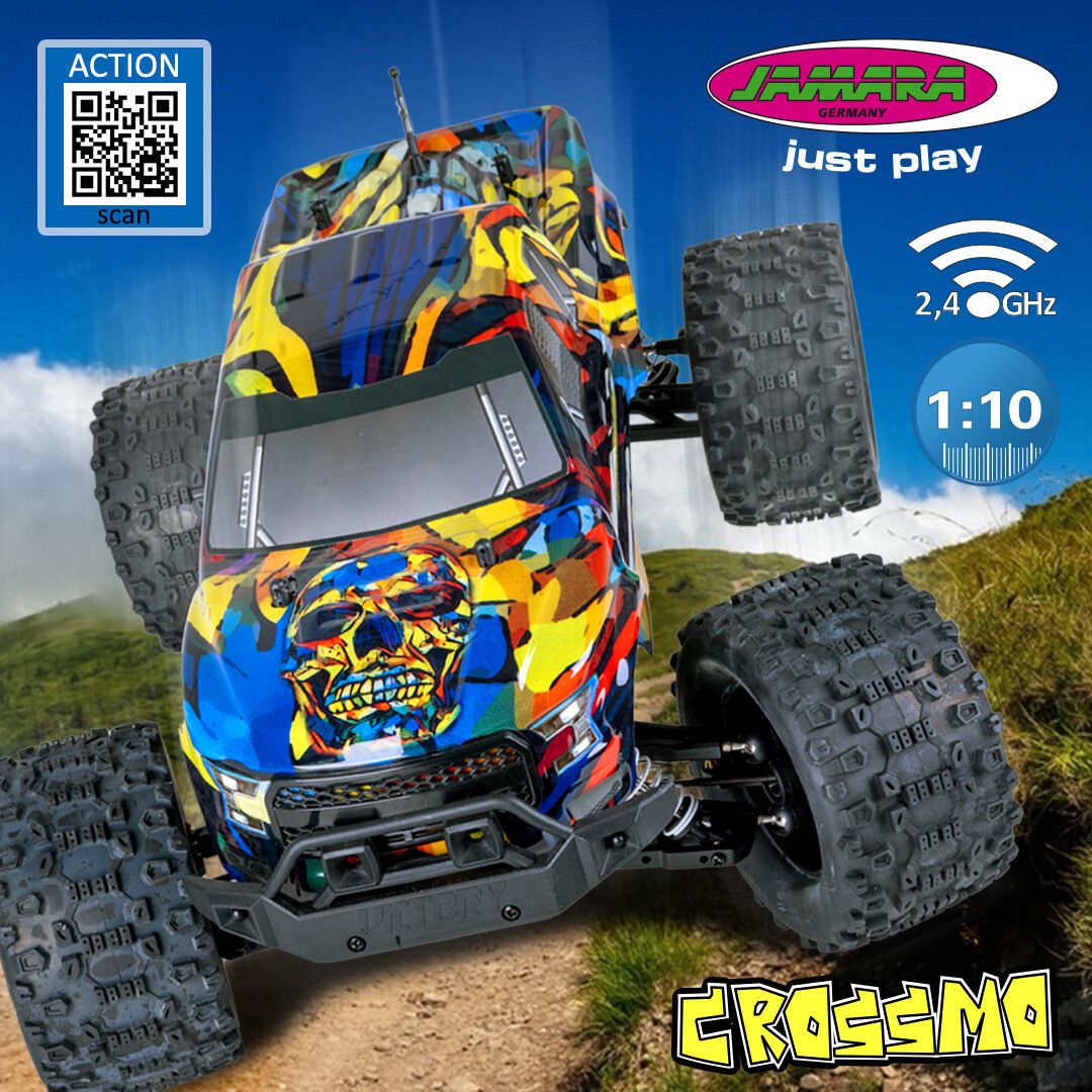 Der Crossmo Monstertruck 4WD 1:10 überzeugt mit Technik und Performance