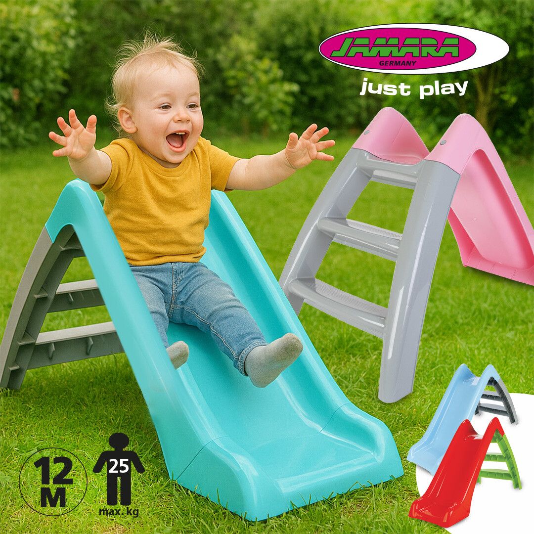 Rutschspaß ab dem ersten Lebensjahr – mit der „Happy Slide“ von Jamara