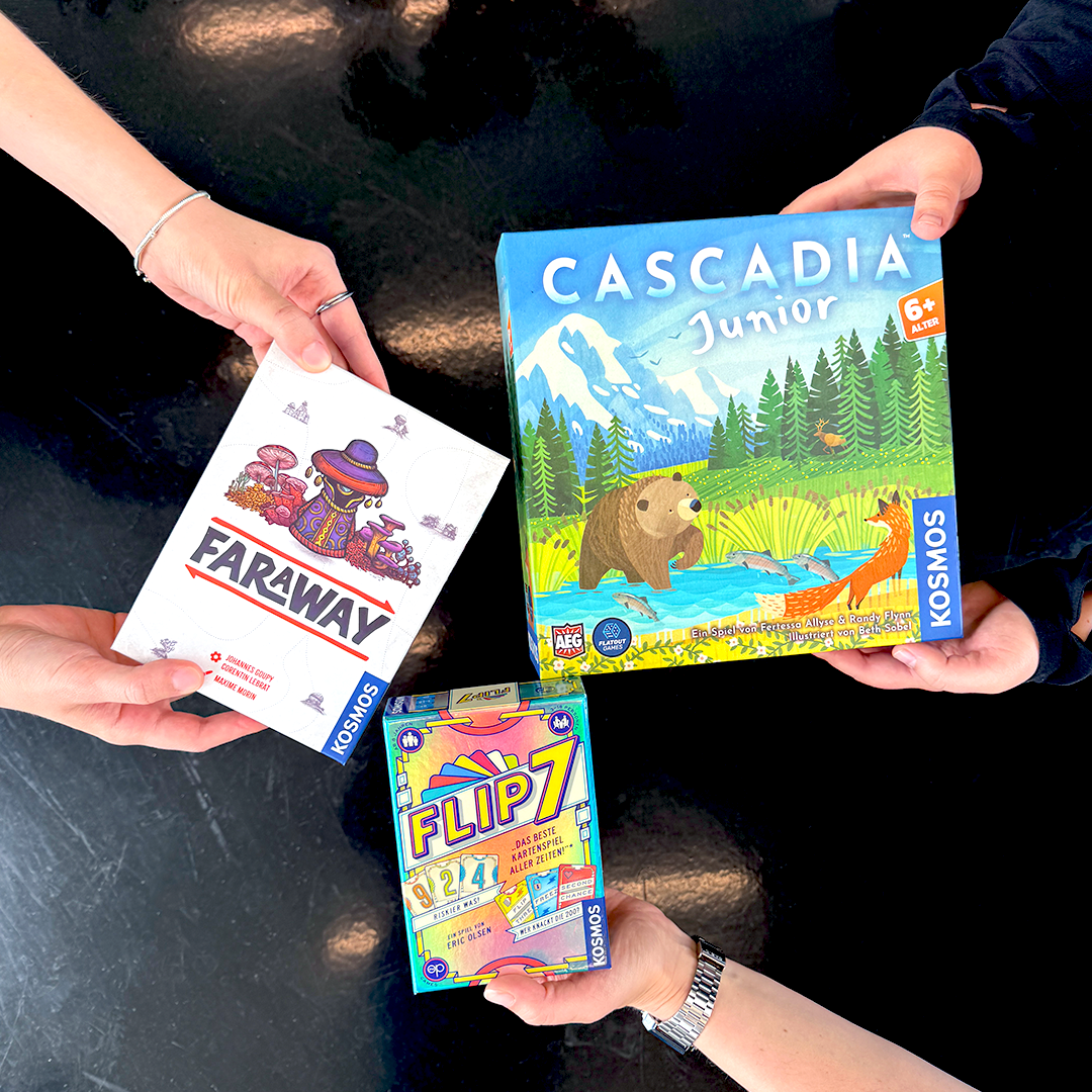 Spiel des Jahres 2025: Dreifach-Nominierung für KOSMOS Spiele