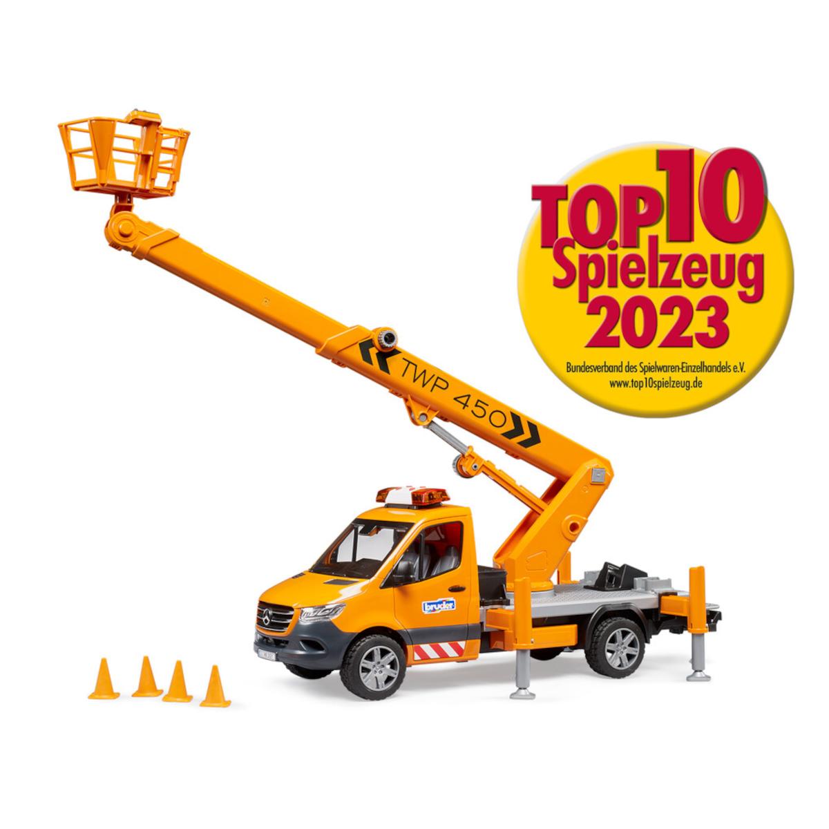 Top 10 Spielzeug: Bruder MB Sprinter Arbeitsbühne auf der Hitliste 2023