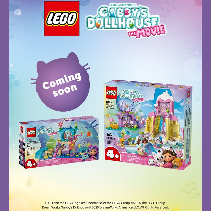 New Cat-tastic LEGO® Sets Inspired by Gabby’s Dollhouse: The Movie